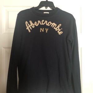 Abercrombie Navy LS Tee